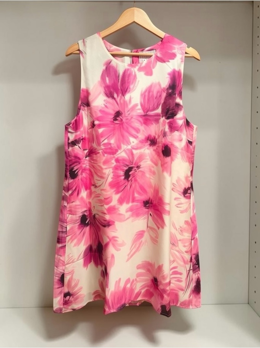 Johnny Was Jade Kadem Mini Dress XL Pink Floral Sleeveless Shift NWT Boho Luxe